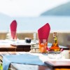 Sea view terrace of the luxury hotel