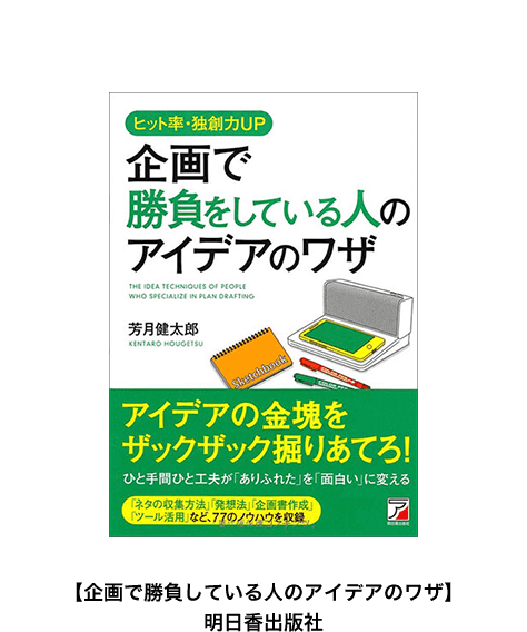 【著企画で勝負をしている人のアイデアのワザ】 明日香出版社